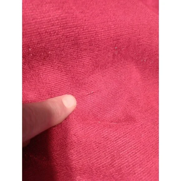 Betsy & Adam Womens 14 Formal Long Dress Red Gold Accent Sparkly Party FLAW - Picture 9 of 9